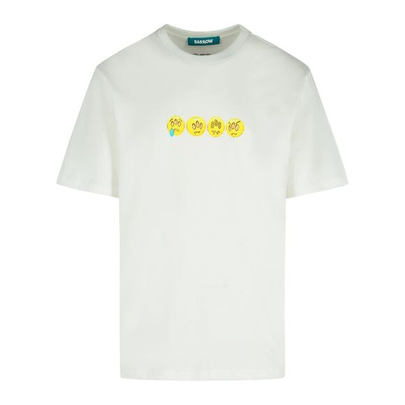 Barrow White Cotton T-Shirt Men